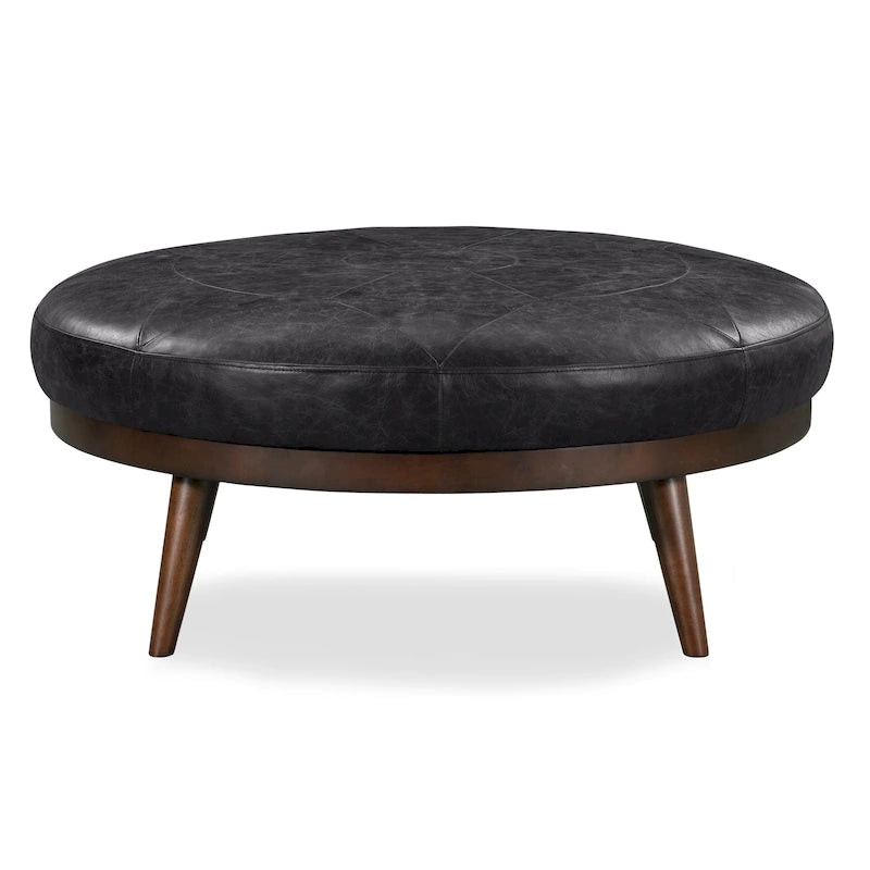Poly & Bark Gio Ottoman - Full Grain Genuine Italian Leather