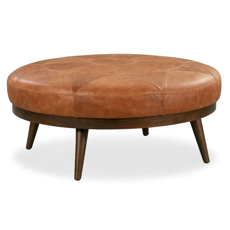 Poly & Bark Gio Ottoman - Full Grain Genuine Italian Leather