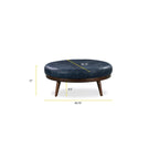 Poly & Bark Gio Ottoman - Full Grain Genuine Italian Leather