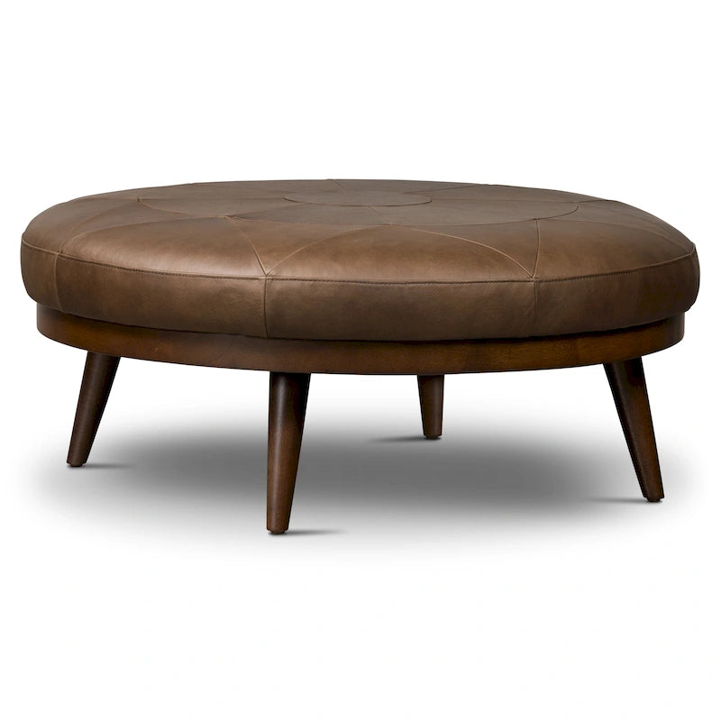 Poly & Bark Gio Ottoman - Full Grain Genuine Italian Leather