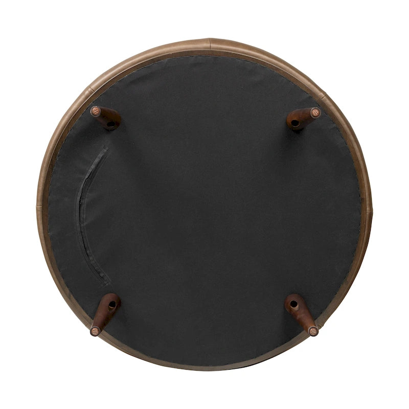 Poly & Bark Gio Ottoman - Full Grain Genuine Italian Leather