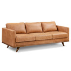 Poly & Bark Nolita 85 Sofa - Full Grain Genuine Italian Leather