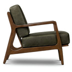 Poly & Bark Verity Leather Lounge Chair - Full Grain Genuine Italian Leather