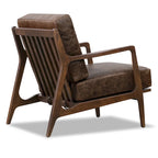 Poly & Bark Verity Leather Lounge Chair - Full Grain Genuine Italian Leather