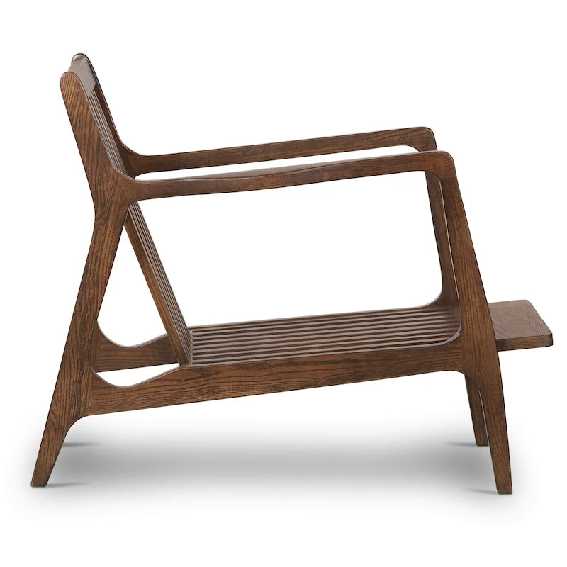 Poly & Bark Verity Leather Lounge Chair - Full Grain Genuine Italian Leather