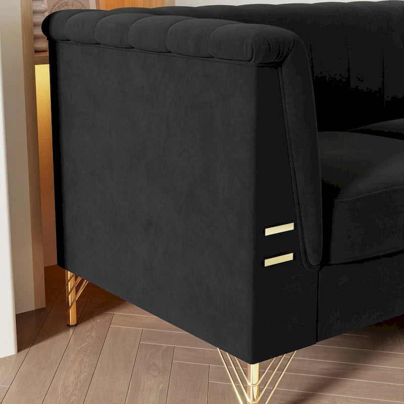 82.67 W Velvet Sofa