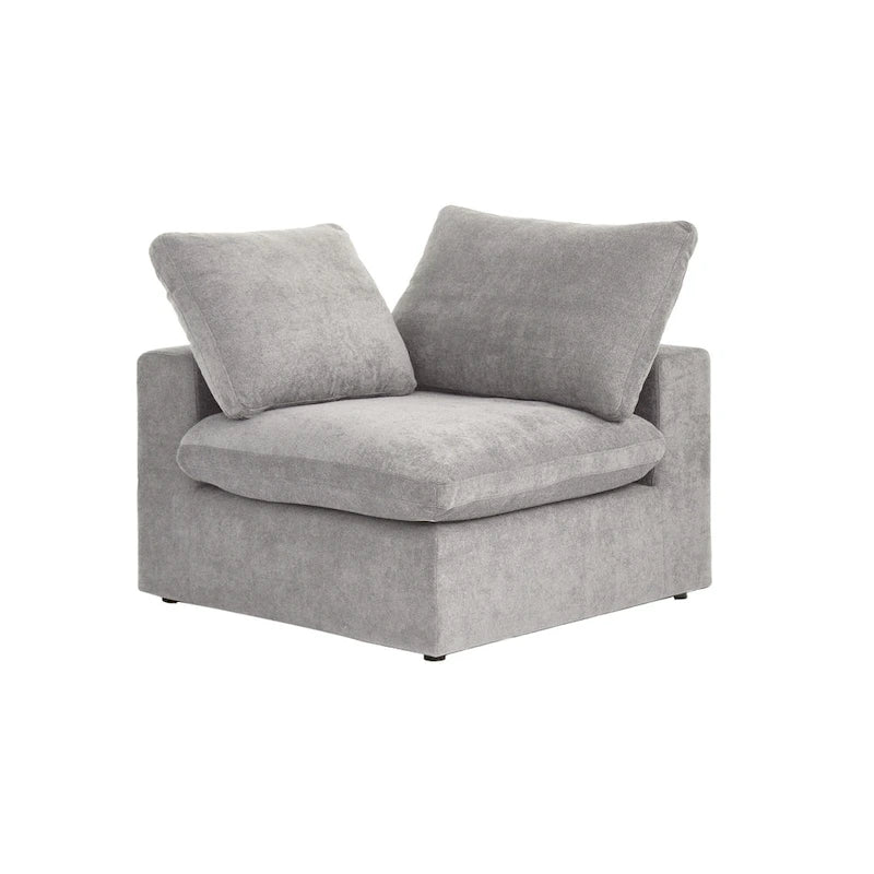 Commix Down Filled Corner Sectional Sofa 5-seats Couch with Ottoman