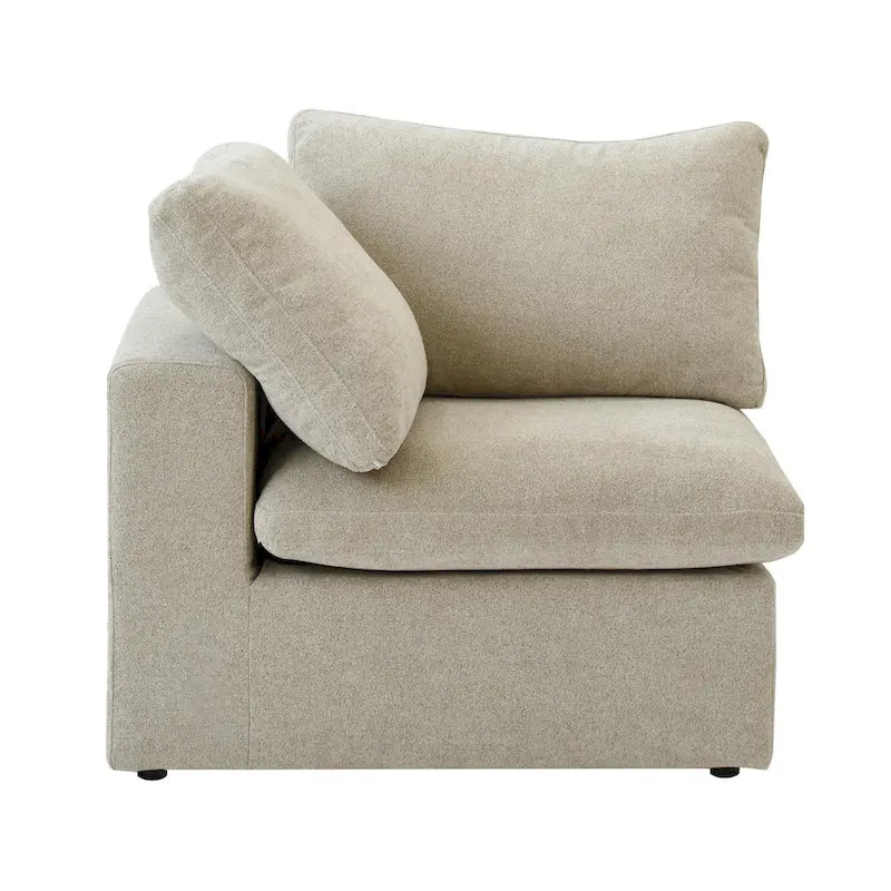 Commix Down Filled Corner Sectional Sofa 5-seats Couch with Ottoman