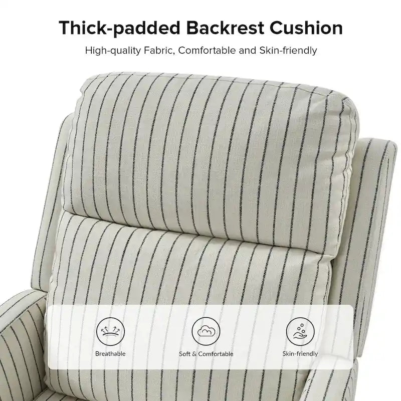 Diana Modern Polyester 360-degree Swivel Rocker Recliner Set of 2 by HULALA HOME