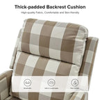 Diana Modern Polyester 360-degree Swivel Rocker Recliner Set of 2 by HULALA HOME
