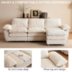 Modern dark three-seater sofa, polyester sofa sleeper, comfortable upholstered furniture for living room, apartment