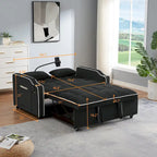 Divano letto estraibile moderno in velluto