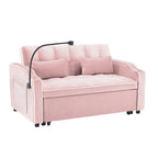 Divano letto estraibile moderno in velluto