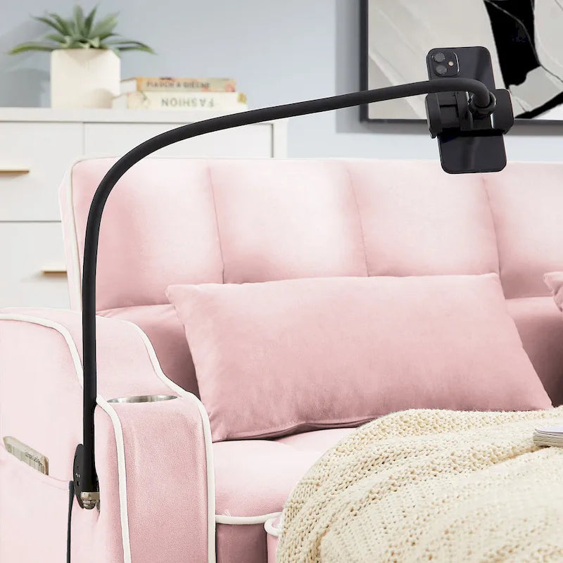 Divano letto estraibile moderno in velluto