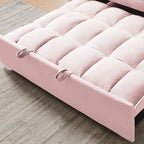 Divano letto estraibile moderno in velluto