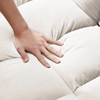 Divano letto estraibile moderno in velluto