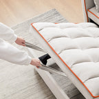 Divano letto estraibile moderno in velluto