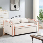 Divano letto estraibile moderno in velluto