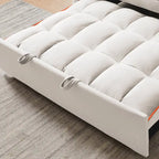 Divano letto estraibile moderno in velluto