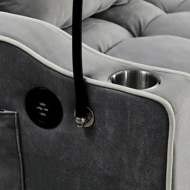 55.51 inch versatile foldable sofa bed in 3 lengths