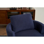 Modern Corduroy Swivel Barrel Accent Chair, Set of 1