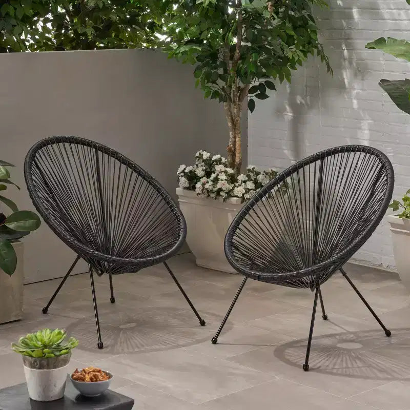 Christopher Knight Home Anson Outdoor Modern Hammock Weave Chairs (Set of 2)
