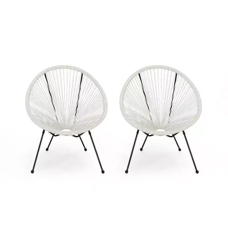 Christopher Knight Home Anson sedie a dondolo moderne da esterno (set da 2)