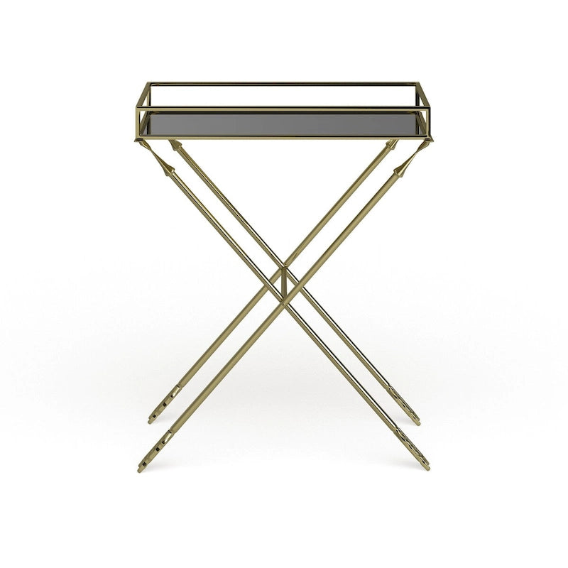 Silver Orchid Jalabert Arrow Metal Accent Table - 21x14x26