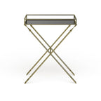 Silver Orchid Jalabert Arrow Metal Accent Table - 21x14x26