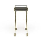 Silver Orchid Jalabert Arrow Metal Accent Table - 21x14x26