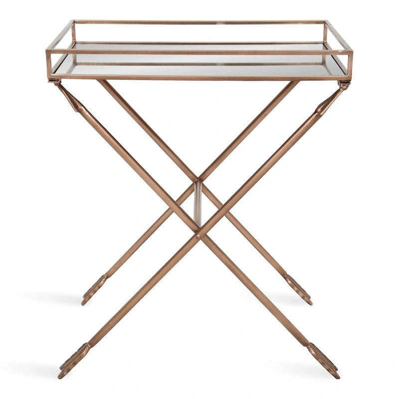 Silver Orchid Jalabert Arrow Metal Accent Table - 21x14x26