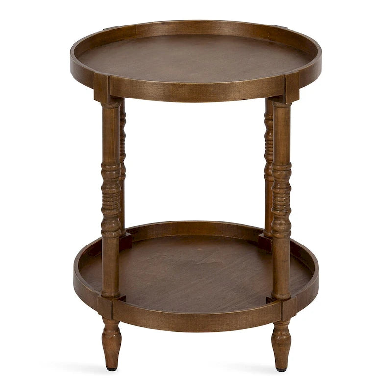 Kate and Laurel Bellport Round Wood Side Table