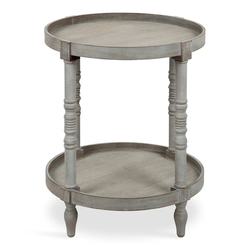 Kate and Laurel Bellport Round Wood Side Table