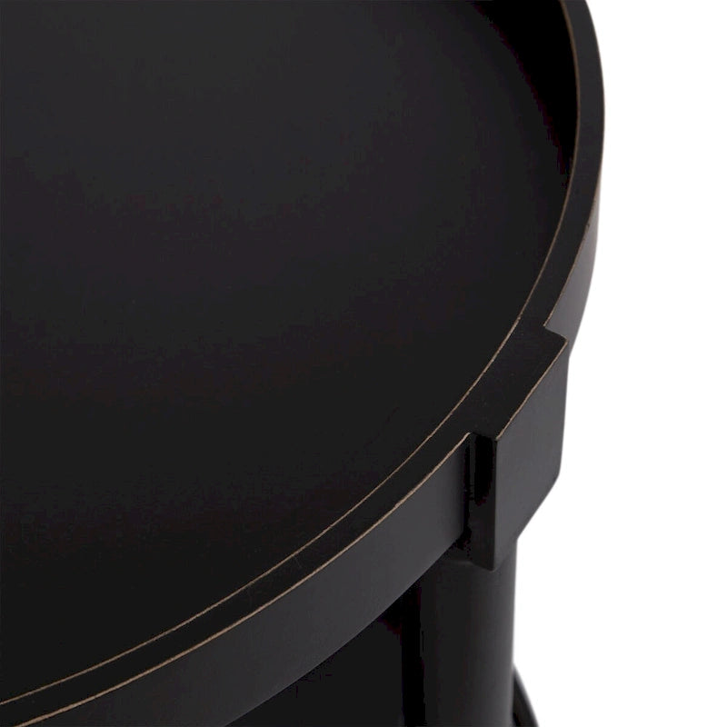Kate and Laurel Bellport Round Wood Side Table