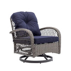 Outdoor Swivel Rocker Patio Chairs,360 Degree Rocking Patio Set,3PCS