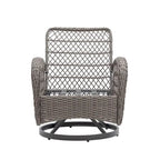 Outdoor Swivel Rocker Patio Chairs,360 Degree Rocking Patio Set,3PCS