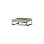 Milo Grey 4 Piece Sunbrella Outdoor Patio Sectional with Table