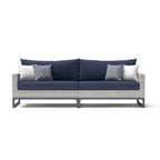 Milo Grey 4 Piece Sunbrella Outdoor Patio Sectional with Table