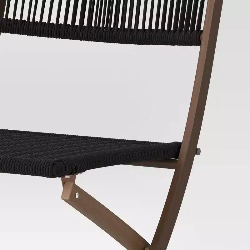 Purcell Patio Folding Chair Black - Threshold