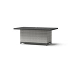 Milo Gray 6 Piece Sunbrella Outdoor Patio Fire Sectional with Table