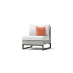 Milo Gray 6 Piece Sunbrella Outdoor Patio Fire Sectional with Table