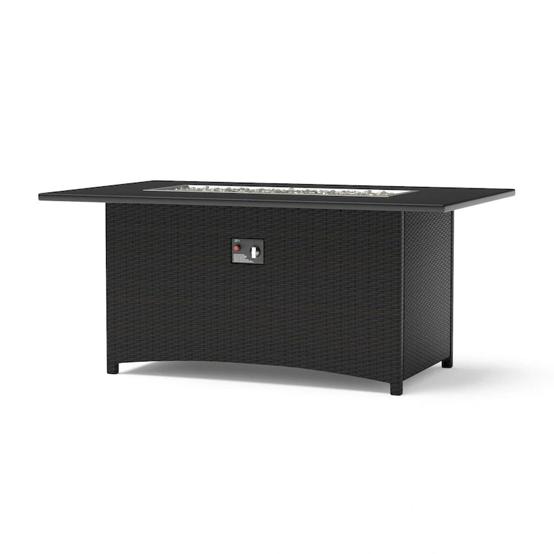 Deco 5 Piece Sunbrella Outdoor Patio Love & Club Fire Set