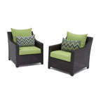 Deco 5 Piece Sunbrella Outdoor Patio Love & Club Fire Set