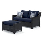 Deco 5 Piece Sunbrella Outdoor Patio Love & Club Fire Set