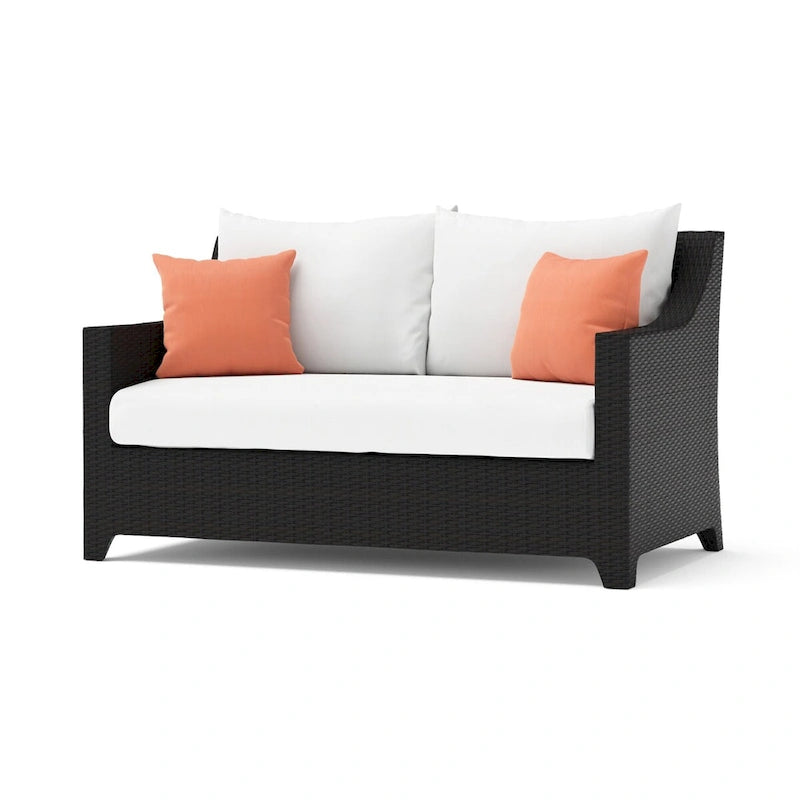 Deco 5 Piece Sunbrella Outdoor Patio Love & Club Fire Set