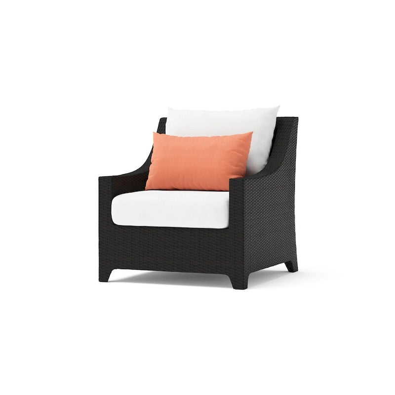 Deco 5 Piece Sunbrella Outdoor Patio Love & Club Fire Set