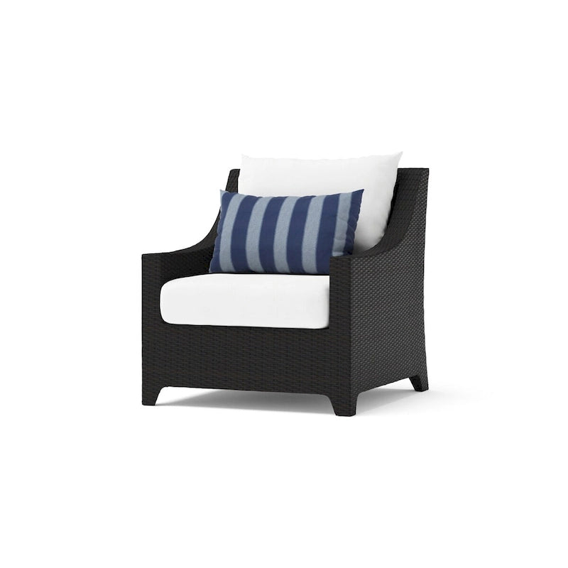 Deco 5 Piece Sunbrella Outdoor Patio Love & Club Fire Set