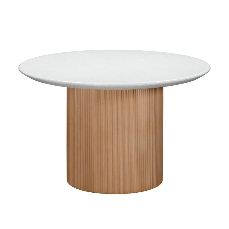 Rose Faux Indoor / Outdoor Round Concrete Dining Table