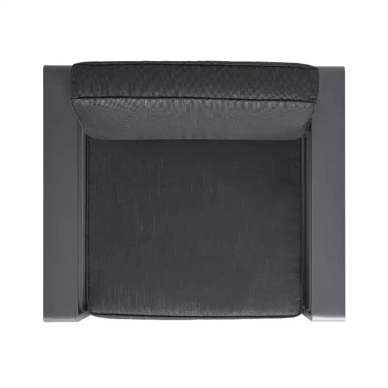 Christopher Knight Home Mysti Sedia da club moderna da esterno in alluminio con cuscini (set da 2), Grigio/Beige