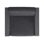 Christopher Knight Home Mysti Sedia da club moderna da esterno in alluminio con cuscini (set da 2), Grigio/Beige